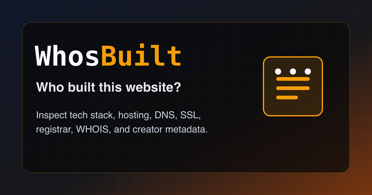 WhosBuilt screenshot 1